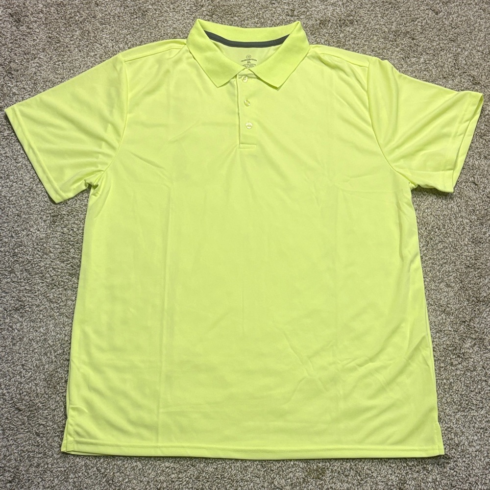 Men's neon Yellow Polo Shirt